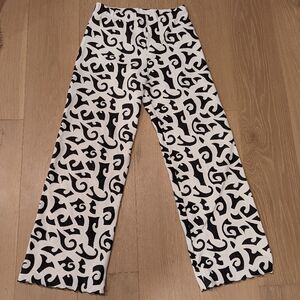 Haystacks Black and White Patterned Pants